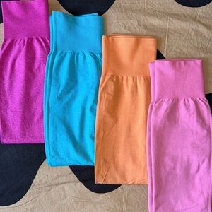 NVGTN Women's Leggings - Pink, Blue, Orange